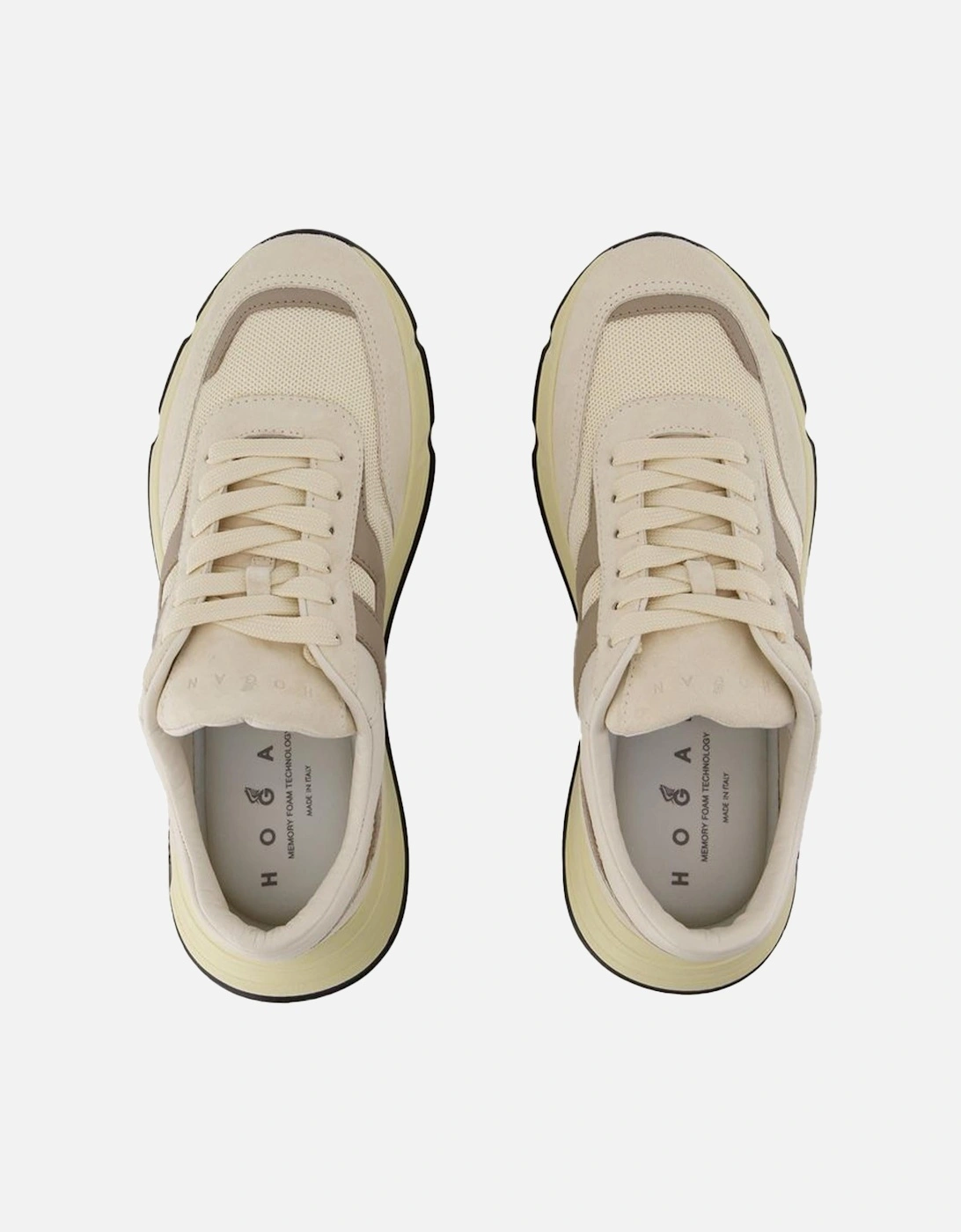 Leather Hyperlight Sneakers with Top Laces