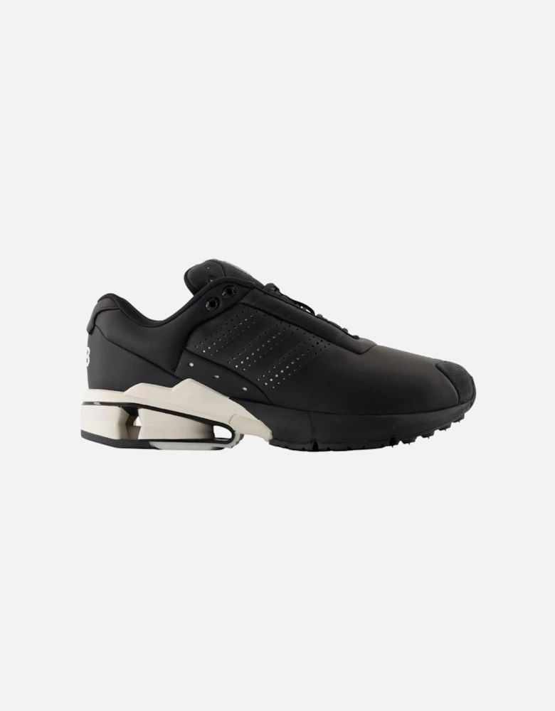 A3 Leather Control Sneakers with Lace-Up Closure