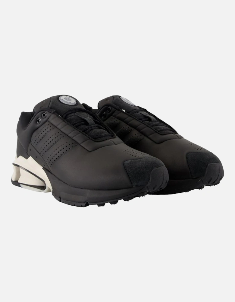 A3 Leather Control Sneakers with Lace-Up Closure