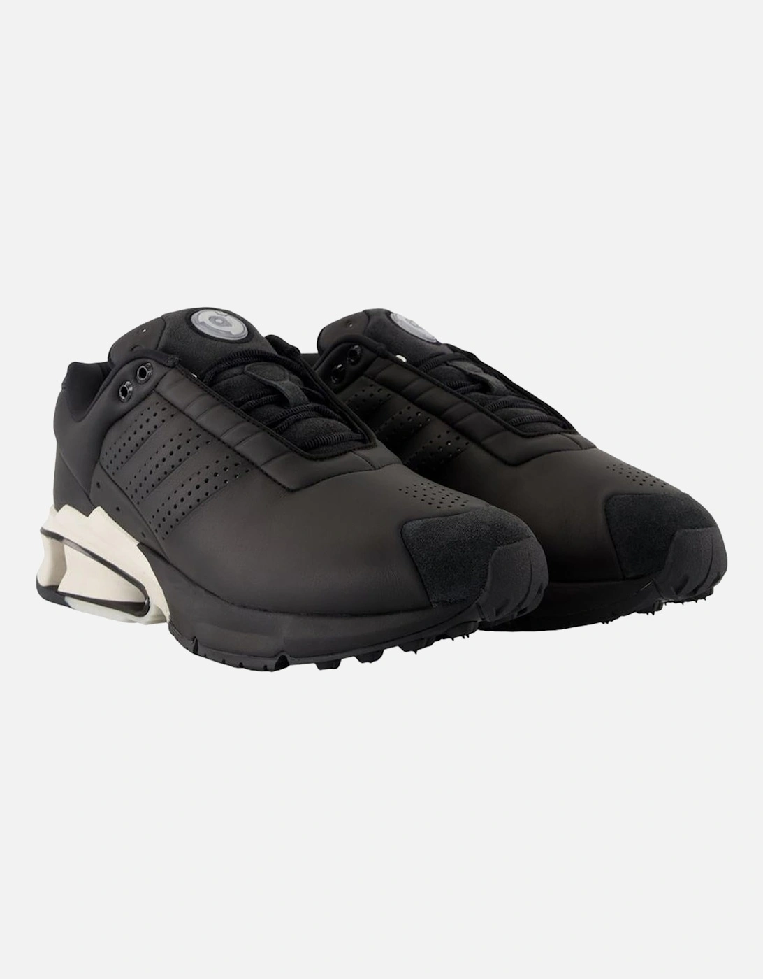A3 Leather Control Sneakers with Lace-Up Closure