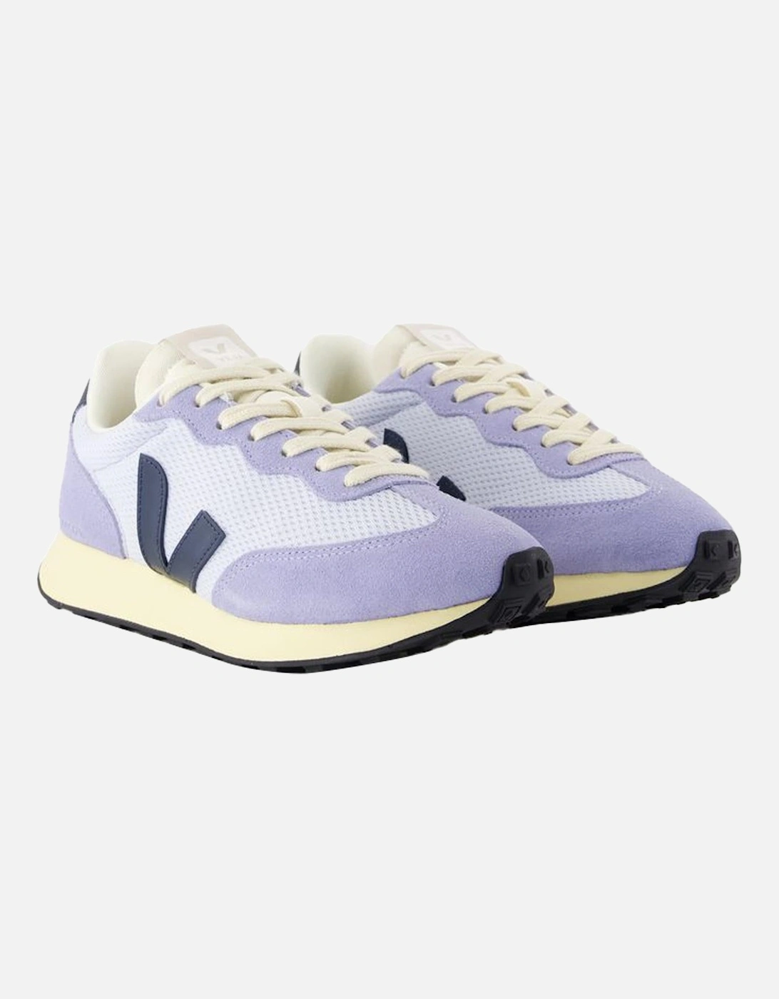 Nylon Fabric Sneakers with Lace-Up Closure