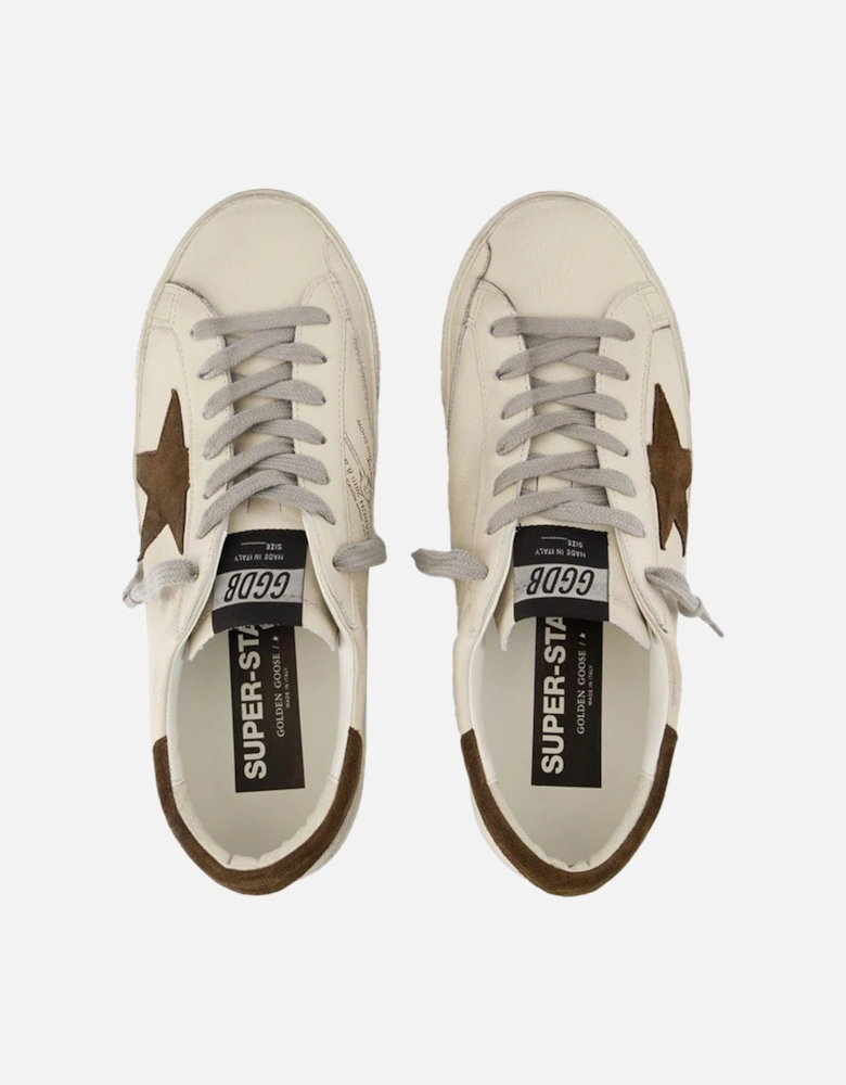Smooth Leather Super Star Sneakers with Nubuck Details