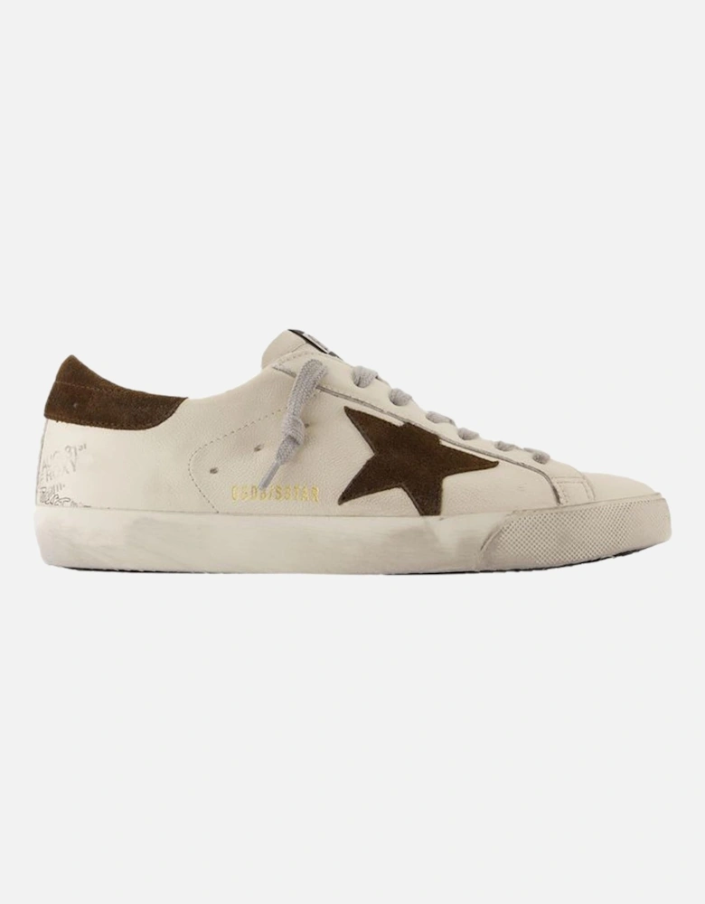 Smooth Leather Super Star Sneakers with Nubuck Details