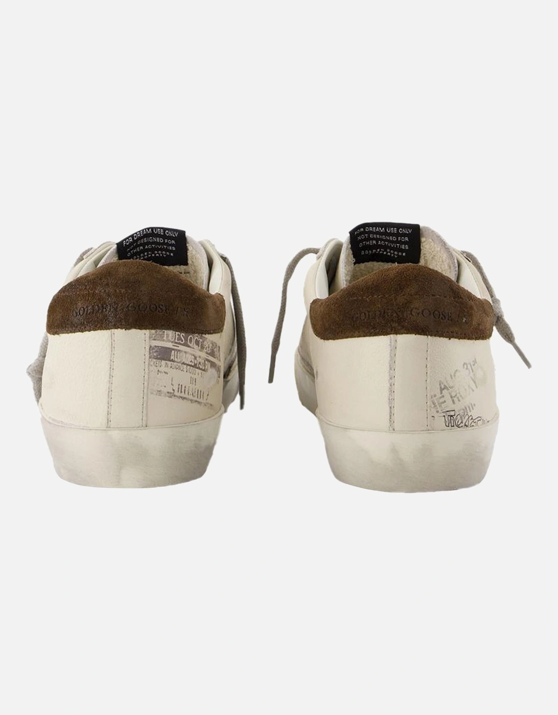 Smooth Leather Super Star Sneakers with Nubuck Details