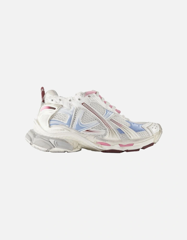 Runner Gradient Synthetic Sneakers with Top Laces