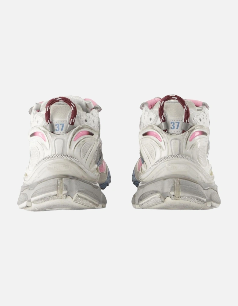 Runner Gradient Synthetic Sneakers with Top Laces