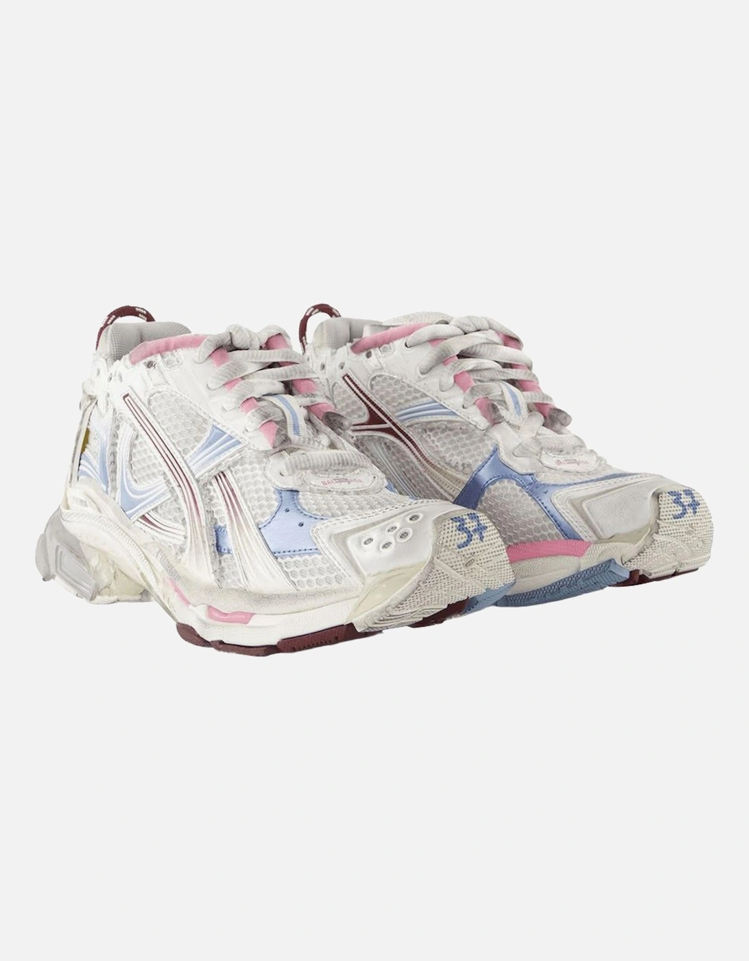 Runner Gradient Synthetic Sneakers with Top Laces