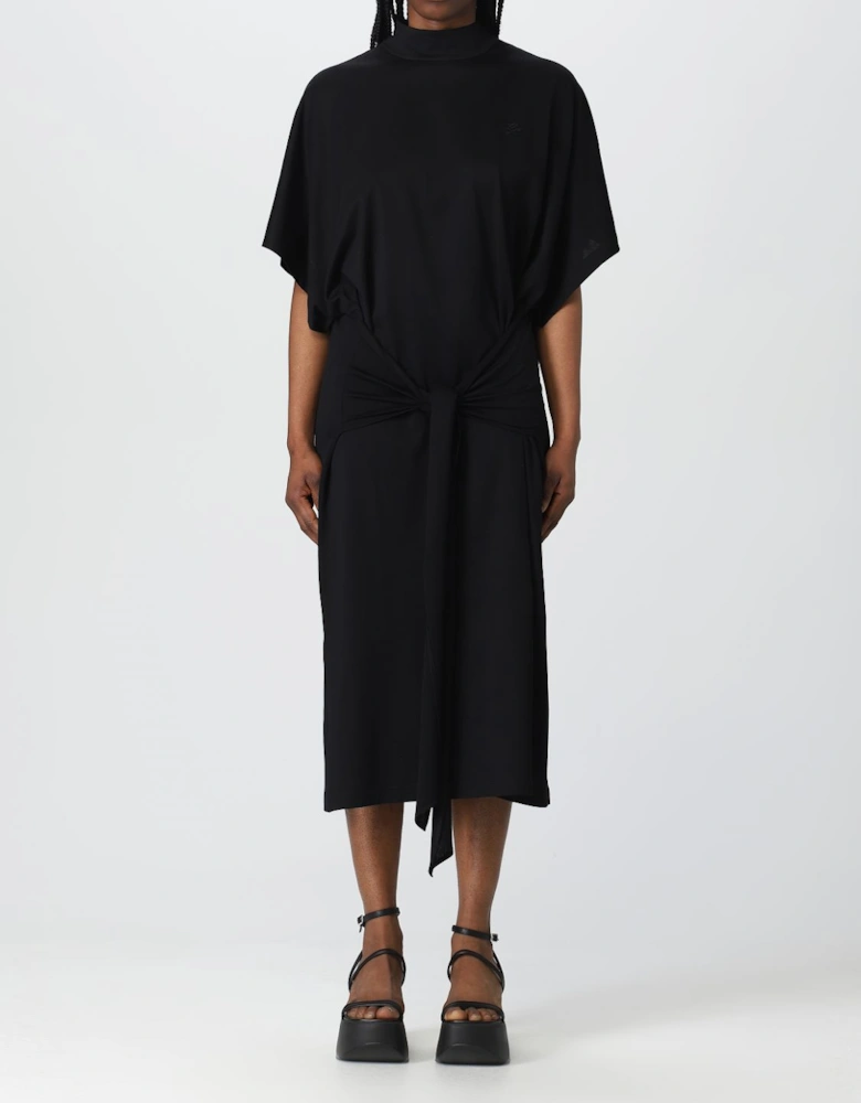 Knotted Midi Dress Short Sleeves