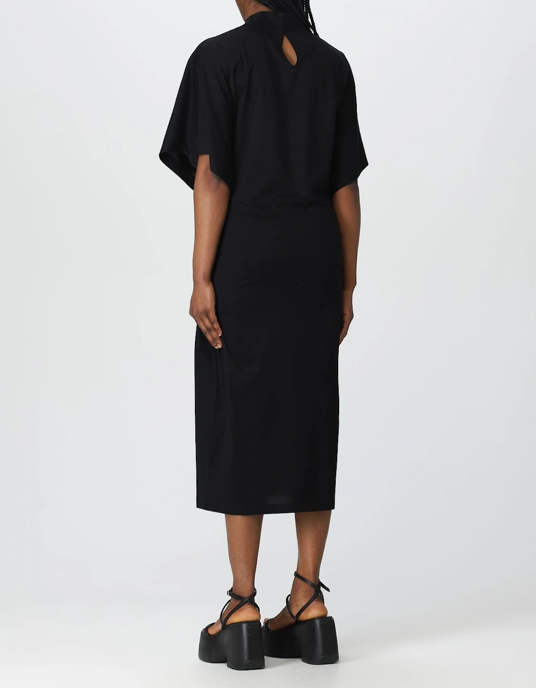Knotted Midi Dress Short Sleeves