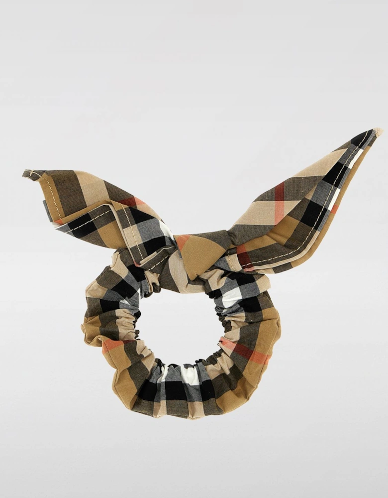 Check Scrunchie Hair Accessory