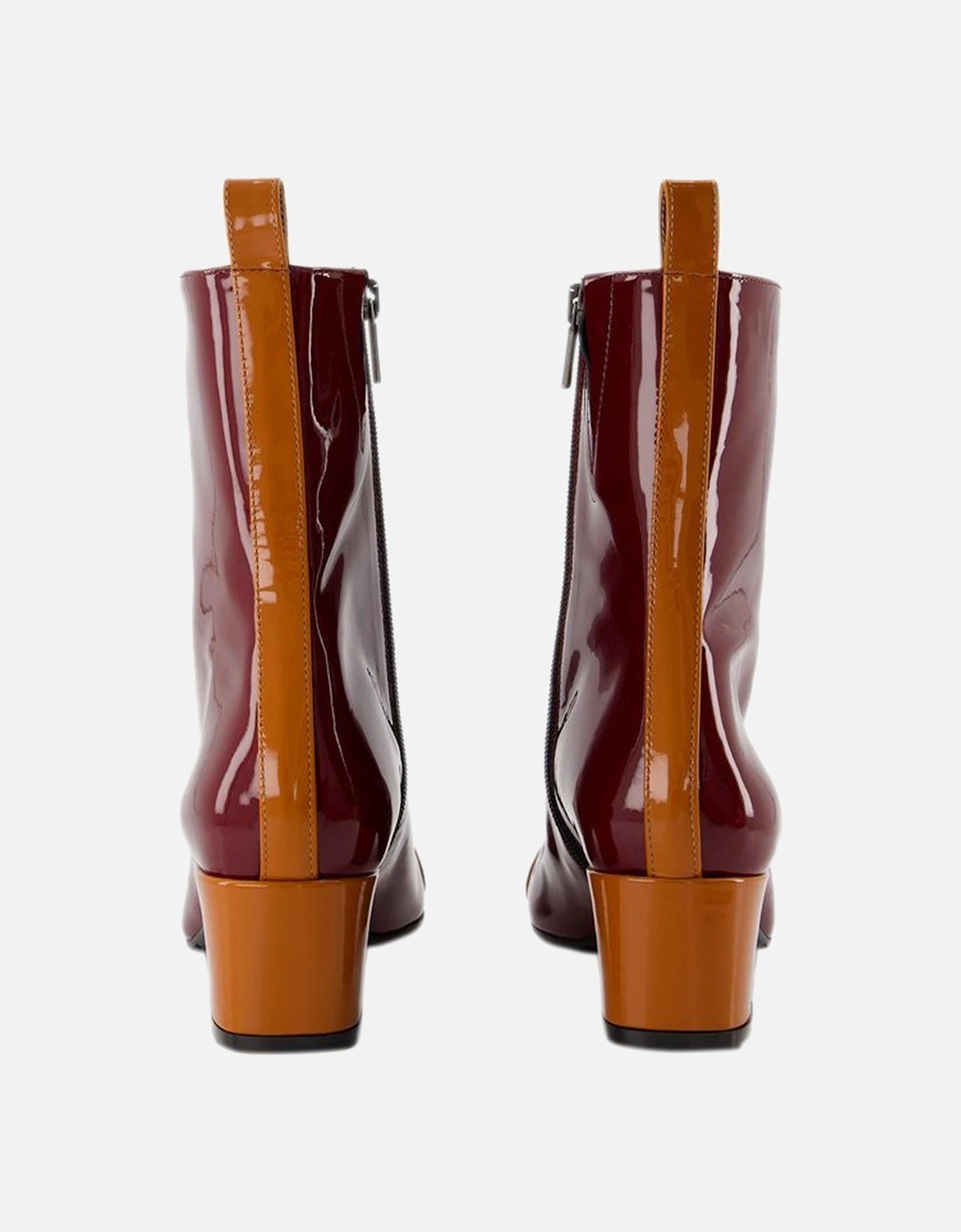 Patent Leather Ankle Boots