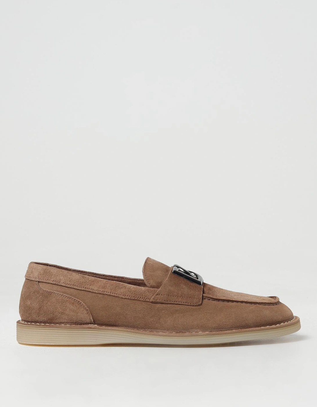 Suede Leather Loafers with Metal Accent, 6 of 5