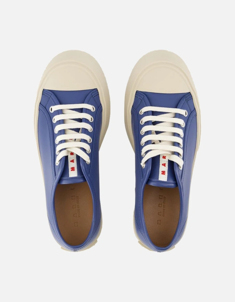 Leather Calfskin Sneakers with Top Laces