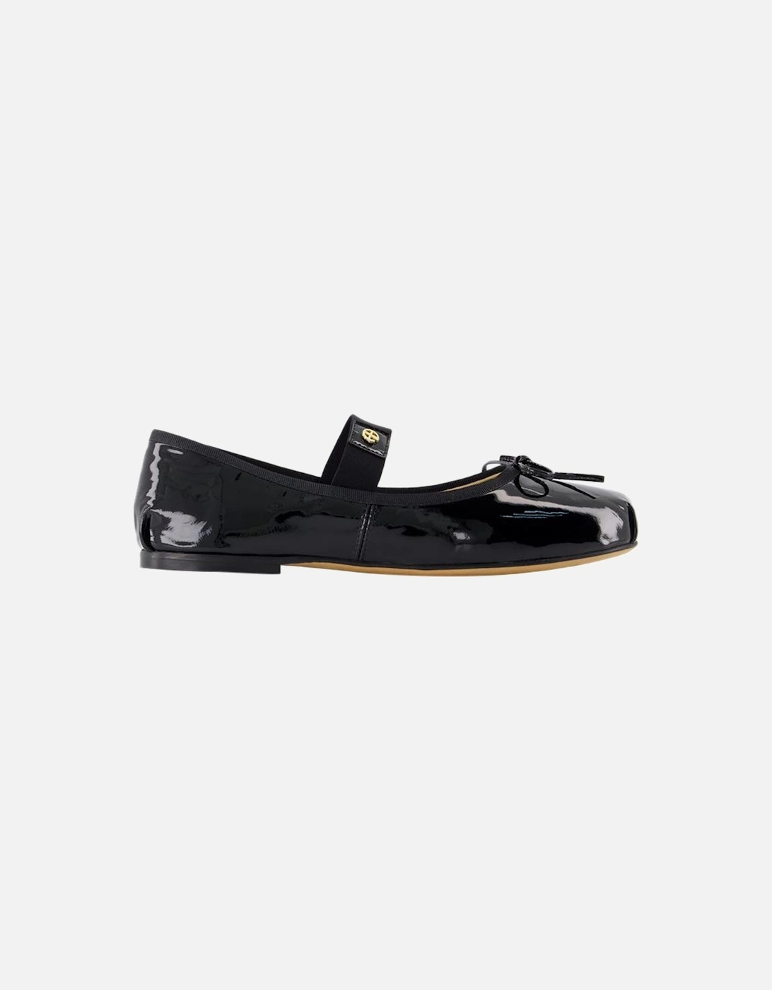 Smooth Calfskin Round Toe Flats with Elastic Band, 5 of 4
