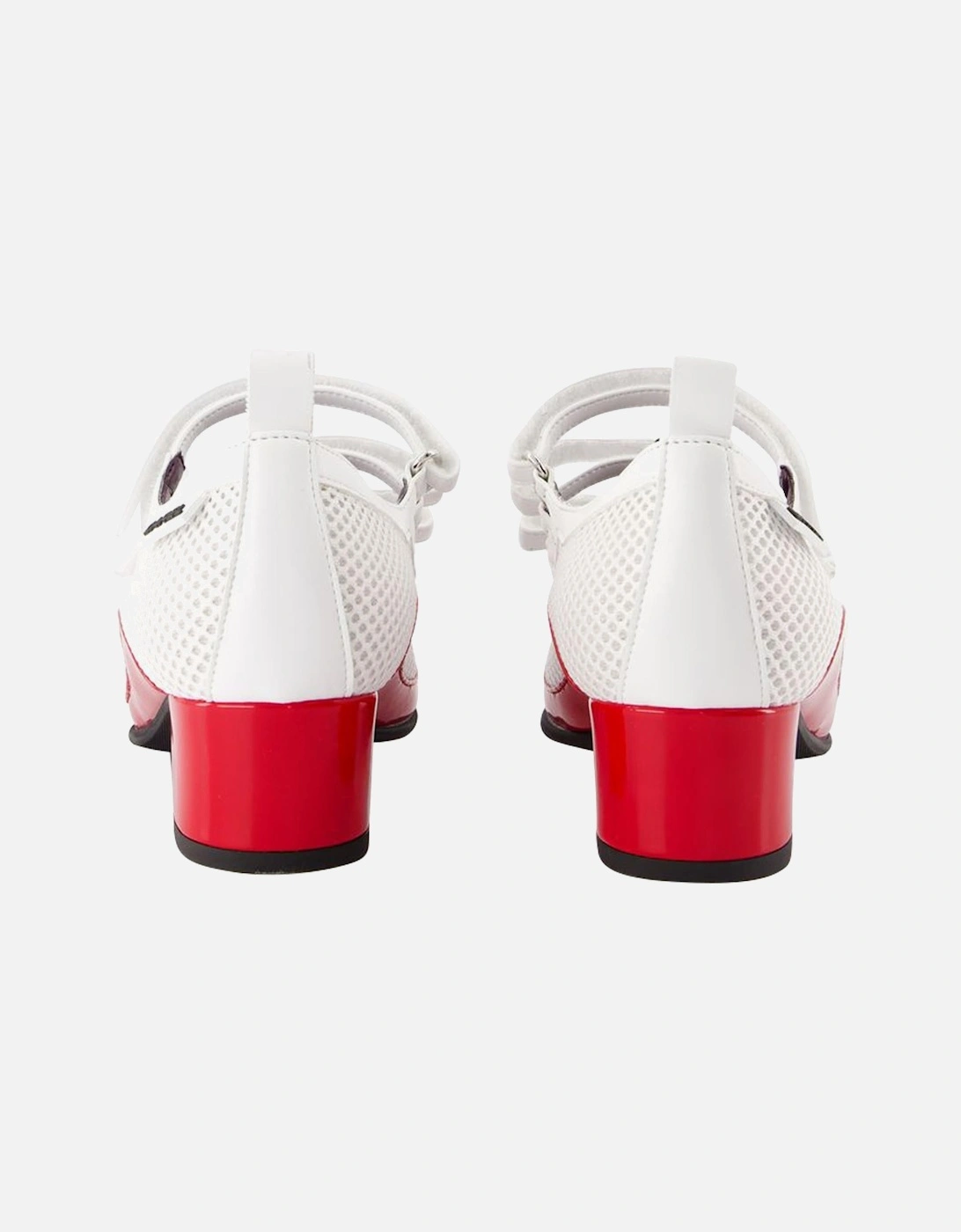 Leather Buckle Strap Pumps with Round Toe