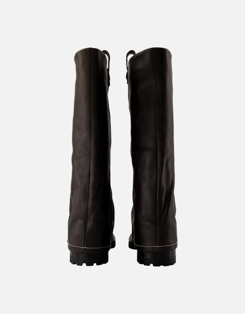 Leather KneeHigh Boots