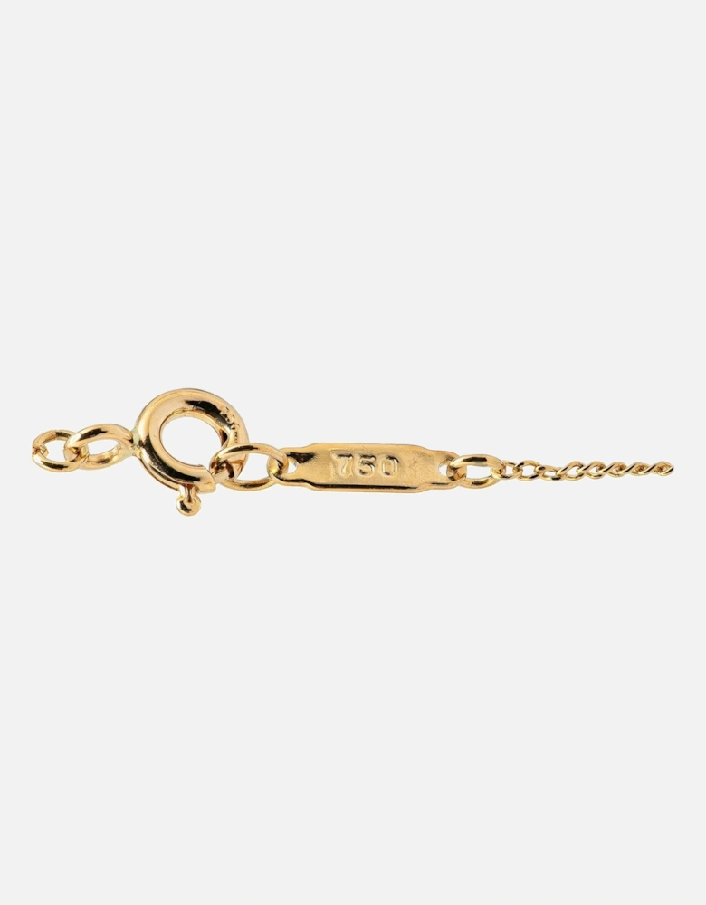 18K Gold Leaf Heart Pendant Necklace