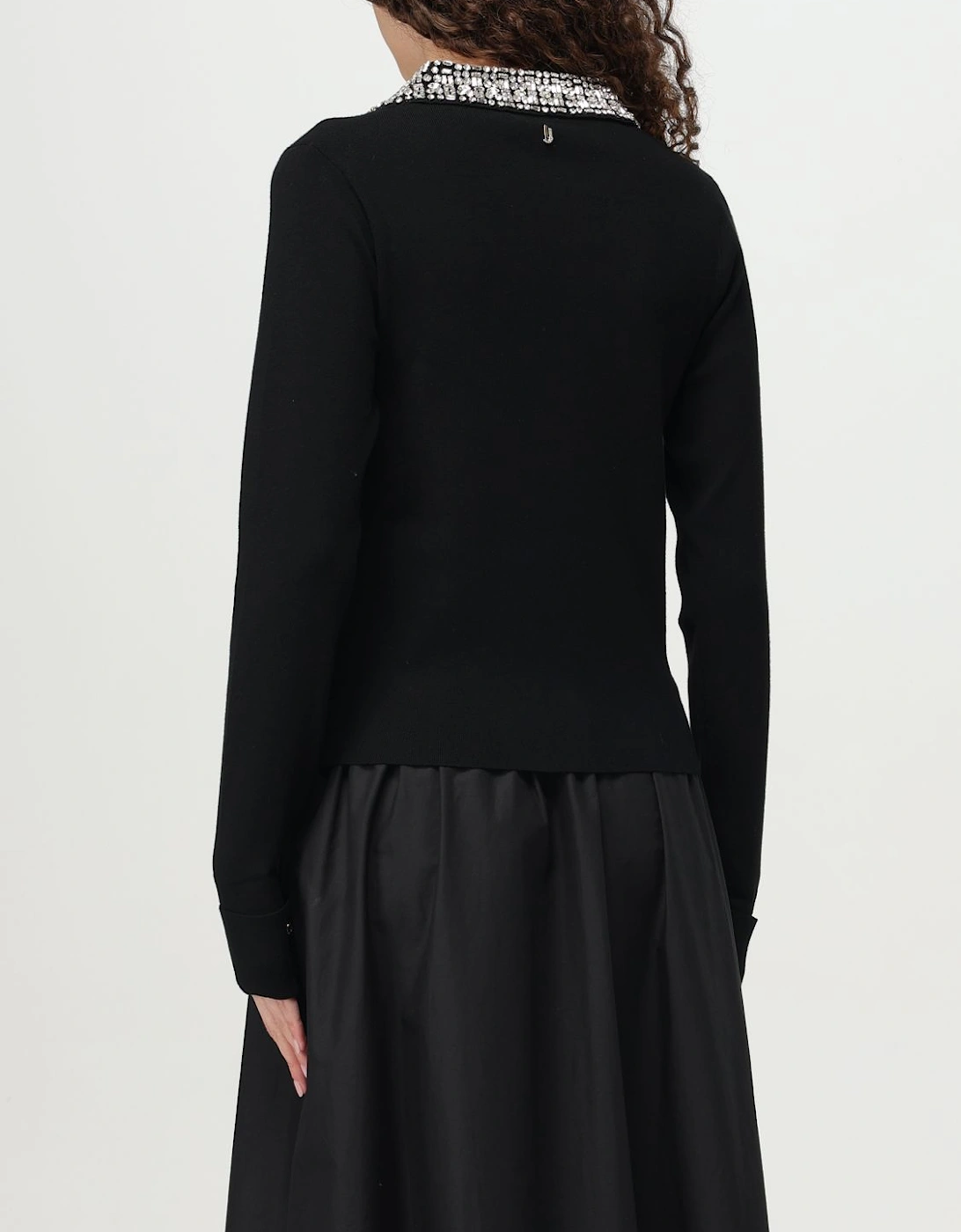 Embellished Collar Knit Sweater