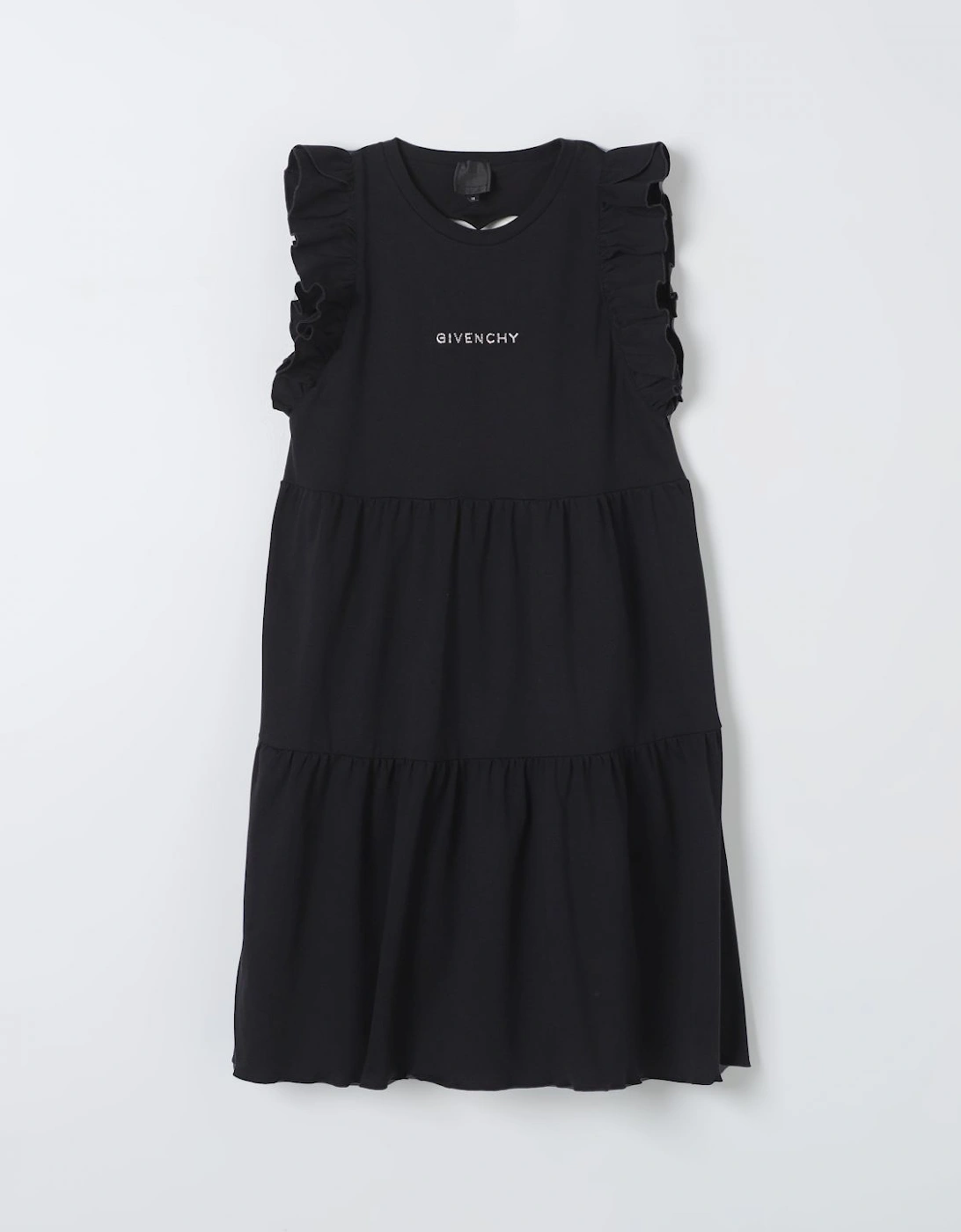 Tiered Cotton Dress Ruffle Detail, 4 of 3