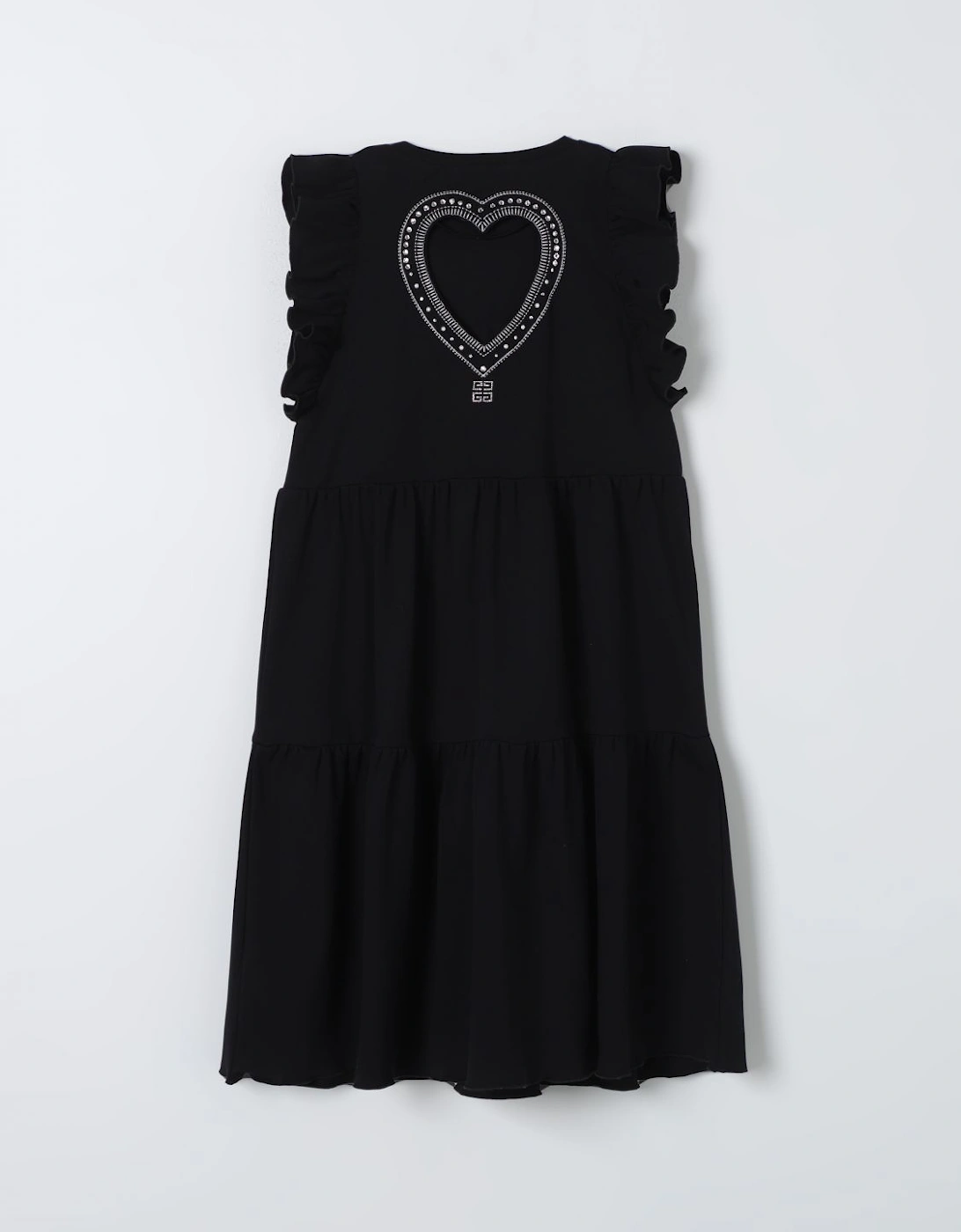 Tiered Cotton Dress Ruffle Detail