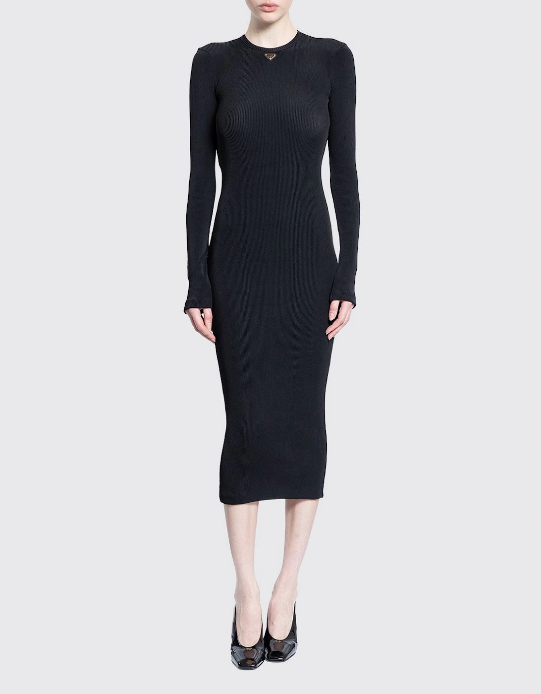 Ribbed Knit Midi Dress, 2 of 1