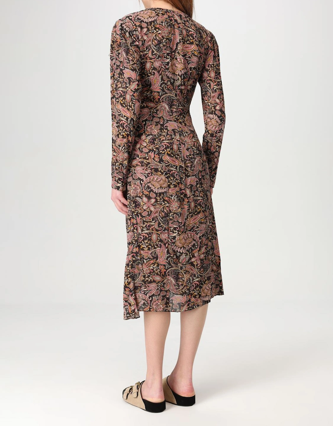 Paisley Print Midi Dress