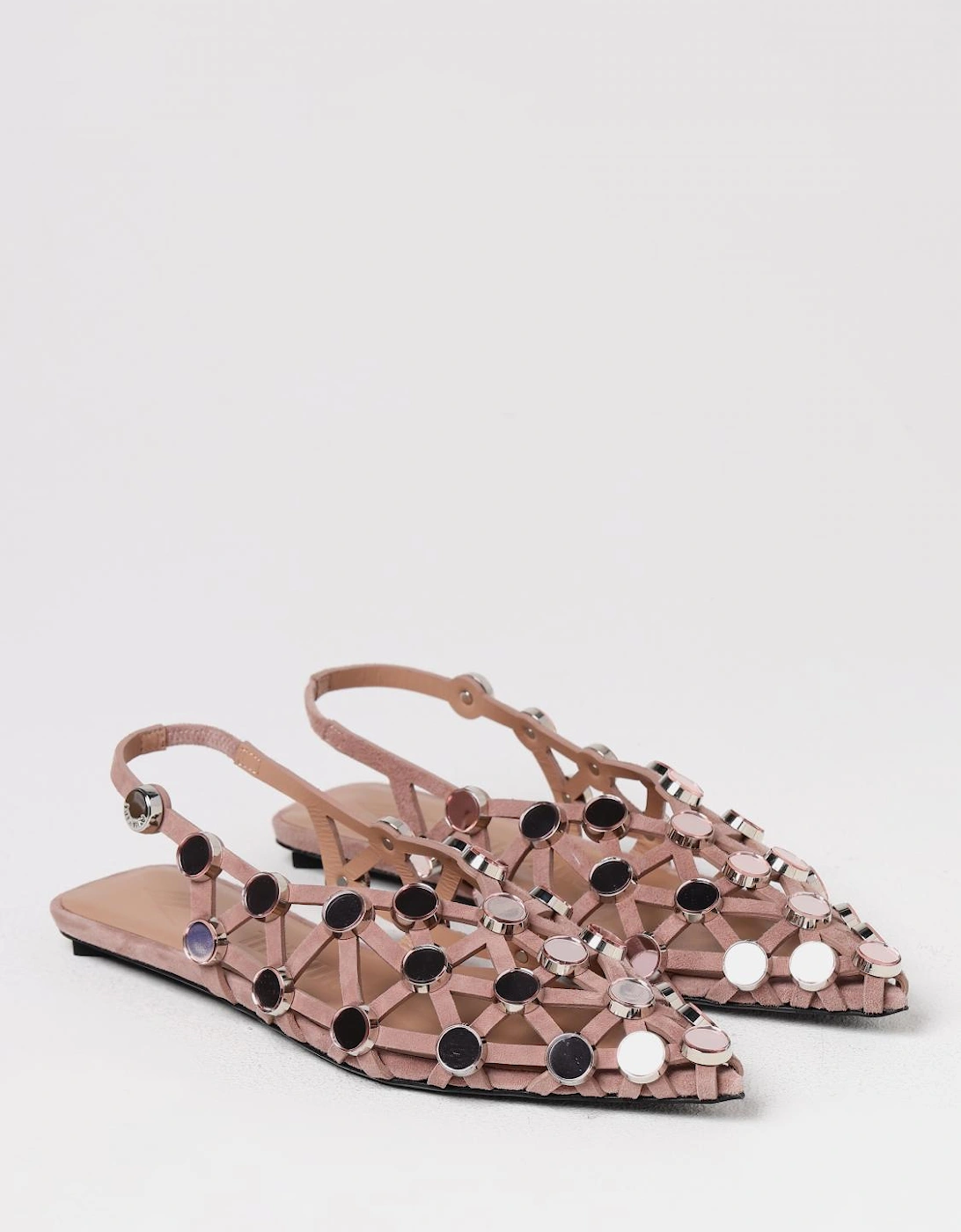 Studded Cage Flat Sandals