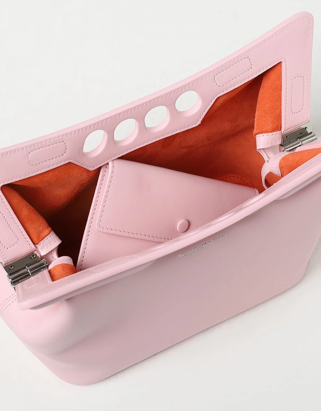 Curve Small Leather Clutch