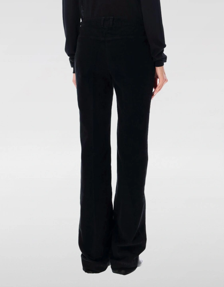 Velvet Flare Trousers