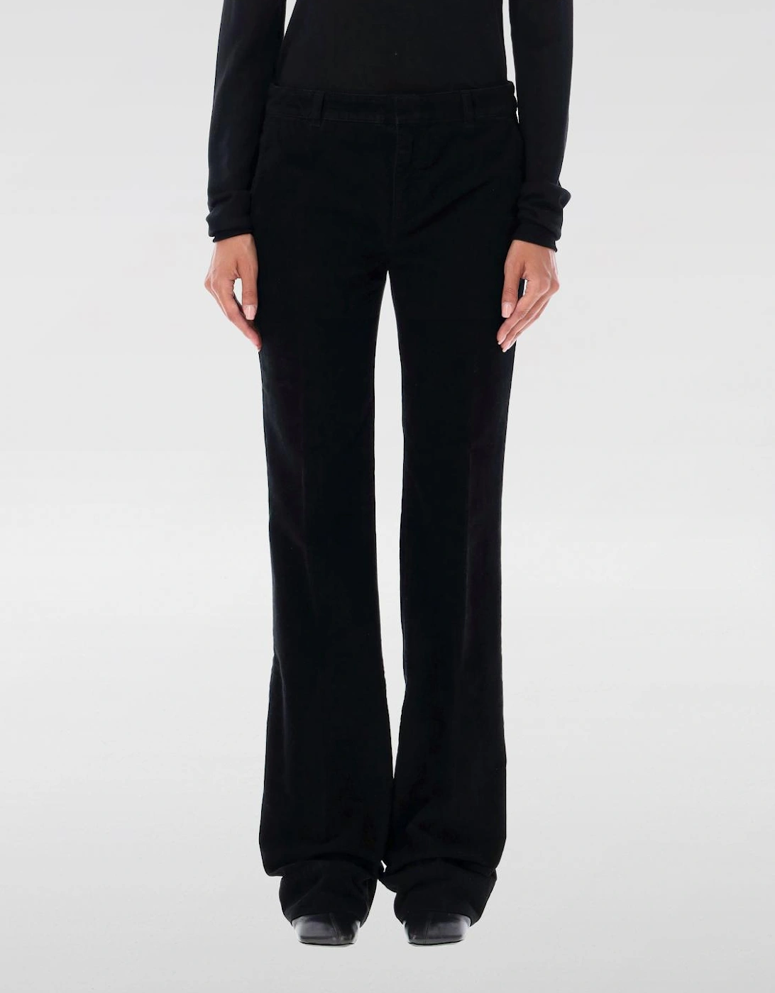 Velvet Flare Trousers, 4 of 3