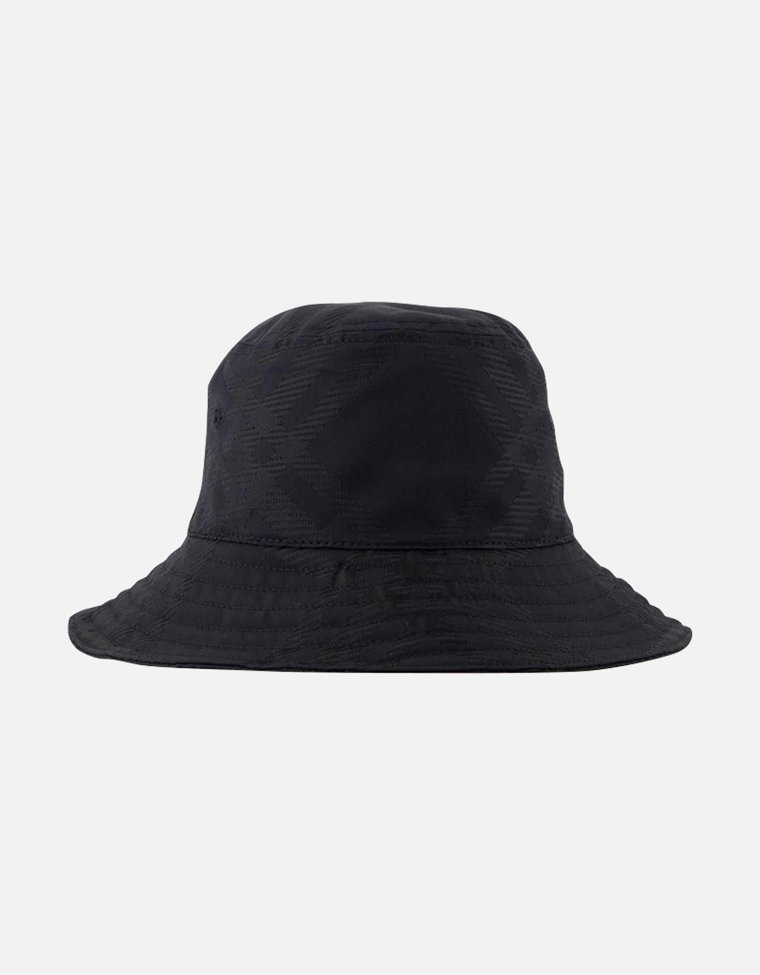 Polyester Bucket Hat with Cotton Lining - Black