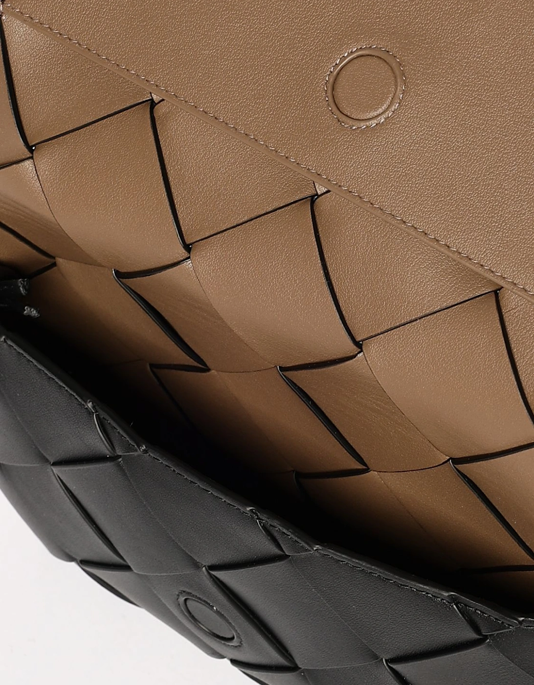 Leather Intrecciato Weave Briefcase