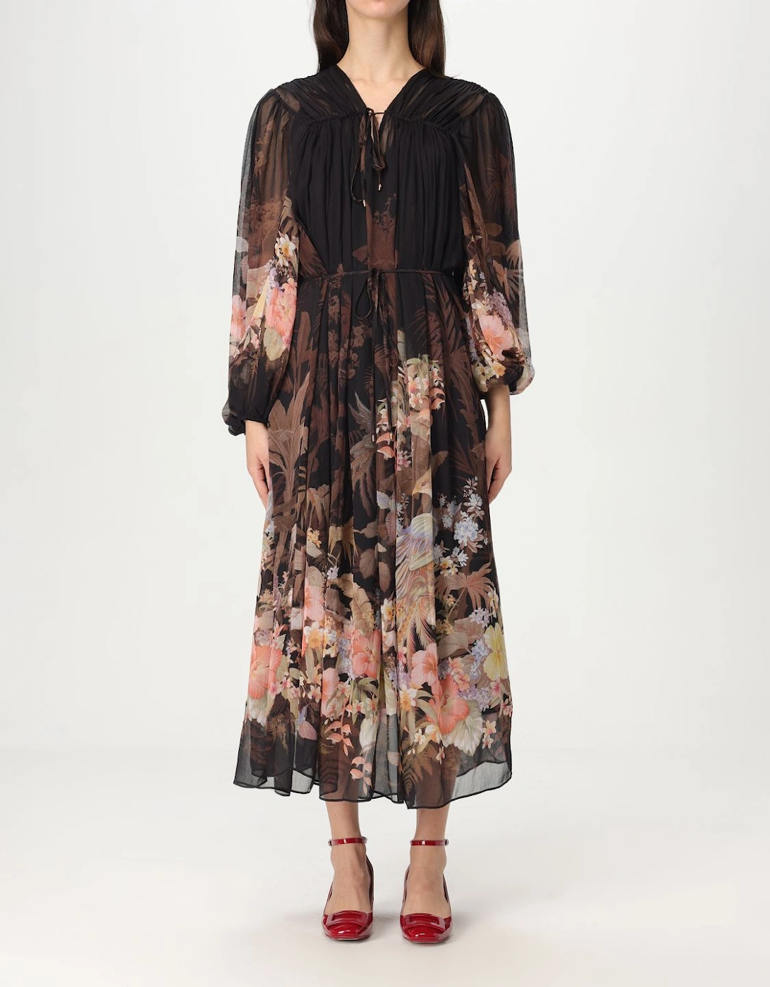 Elegant Midi Dress with Lace Details, 5 of 4