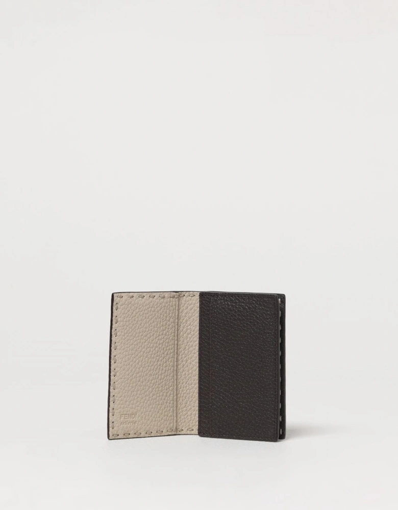 Pebbled Leather Wallet Key Holder