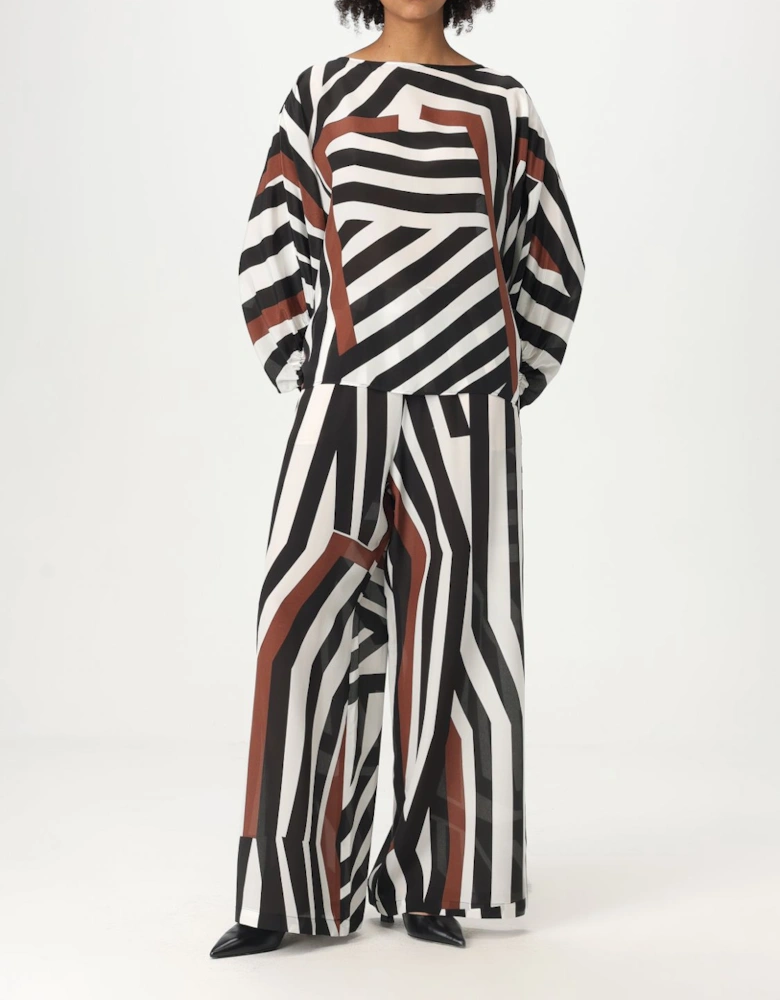 Geometric WideLeg Pants