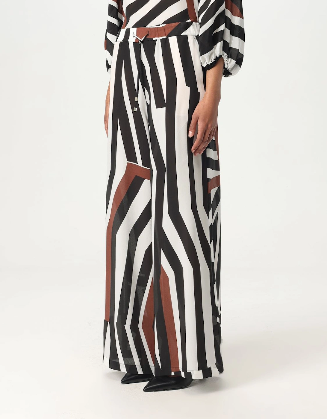 Geometric WideLeg Pants