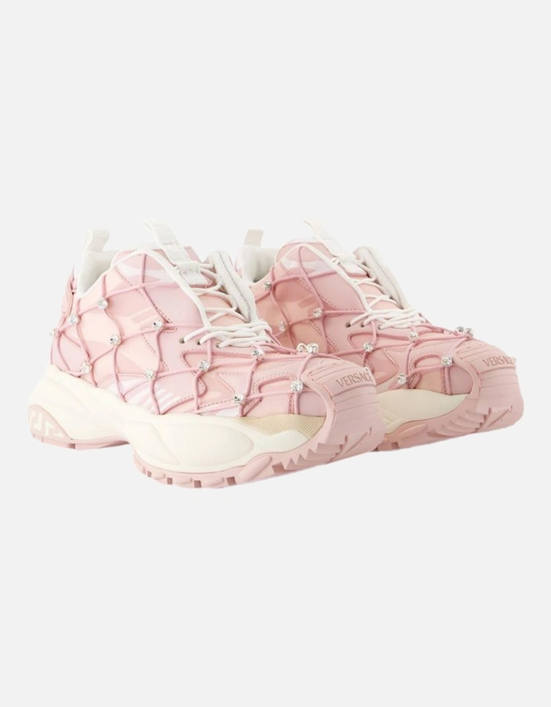 Chain Reaction Sneaker Pink Crystal Embellishments
