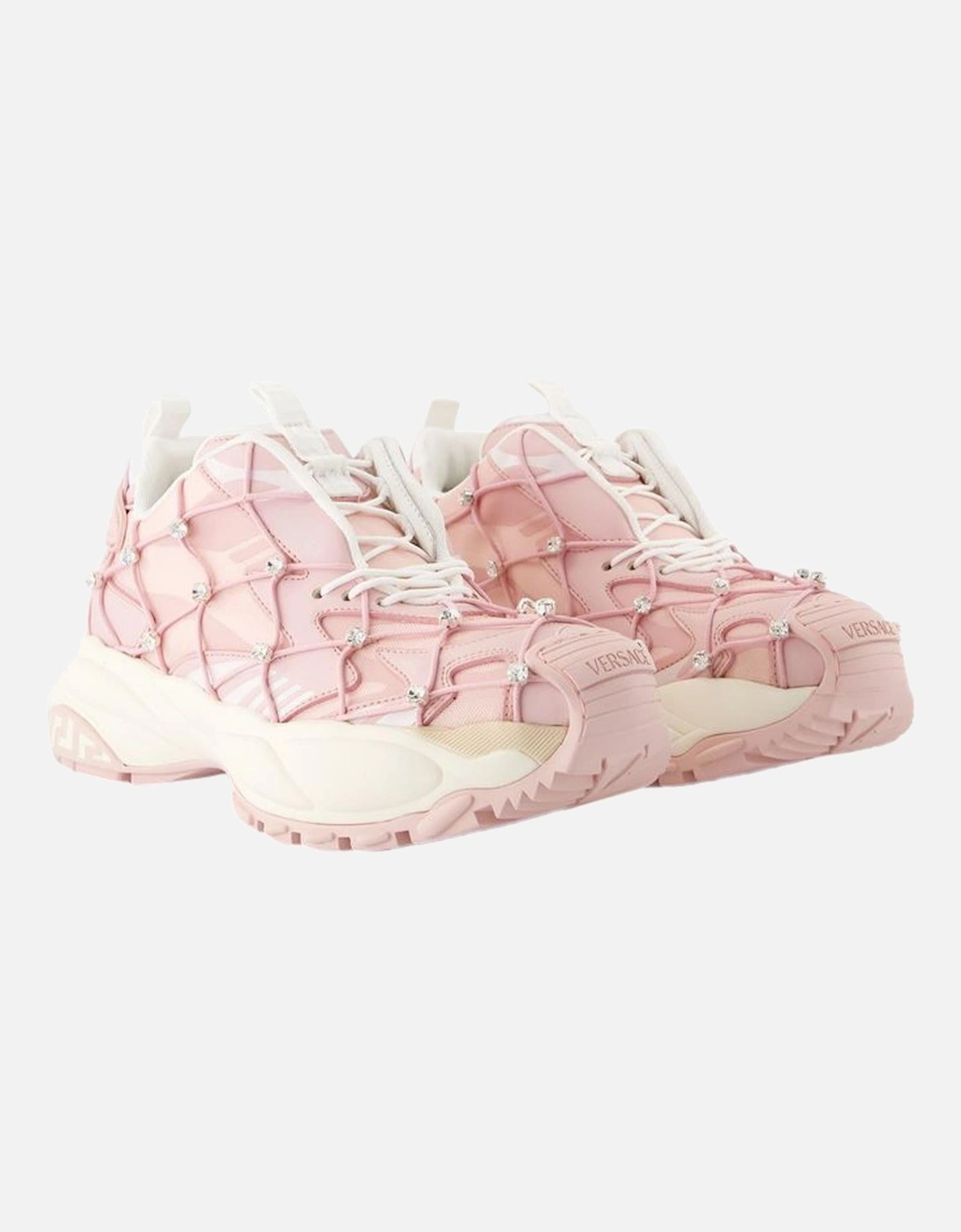 Chain Reaction Sneaker Pink Crystal Embellishments