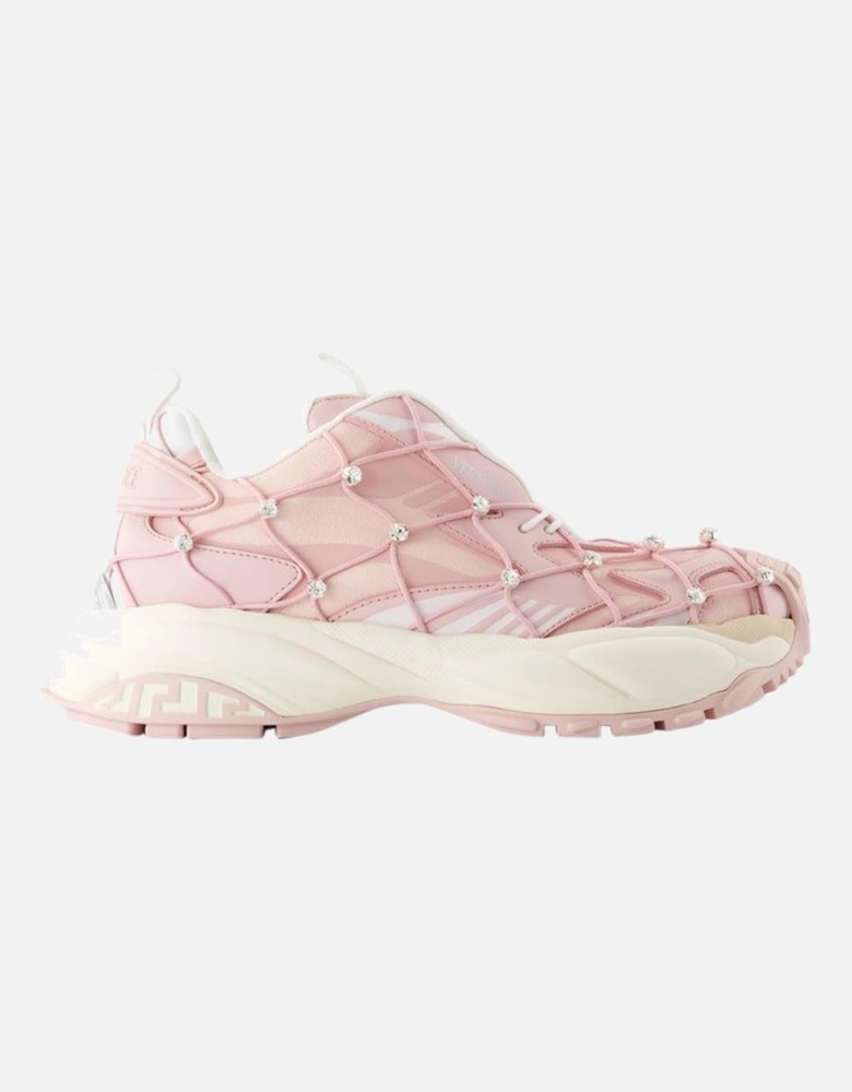 Chain Reaction Sneaker Pink Crystal Embellishments
