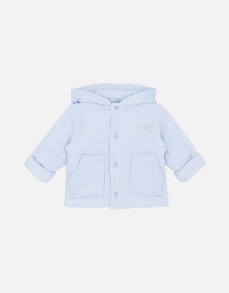 Boys Pale Blue Hooded Jacket