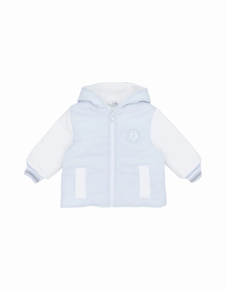 Boys Pale Blue Puffer Coat