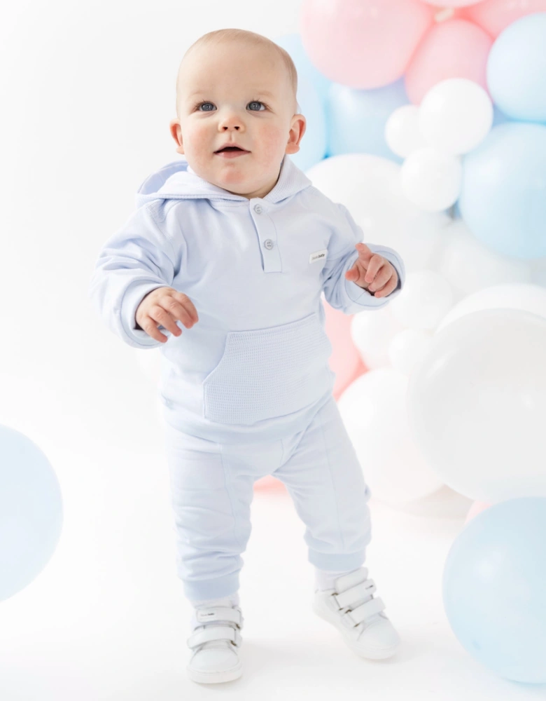 Boys Pale Blue Hooded Tracksuit
