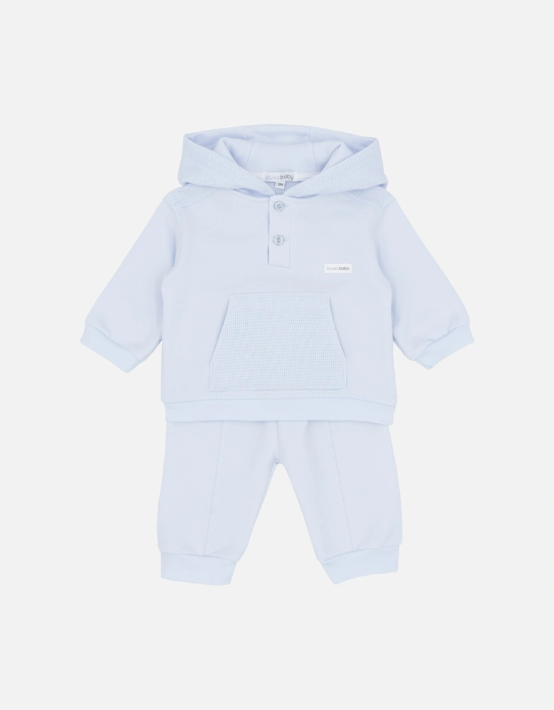 Boys Pale Blue Hooded Tracksuit
