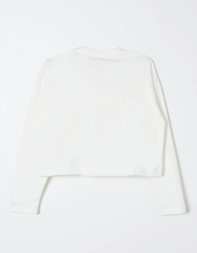 Cropped Long Sleeve Top