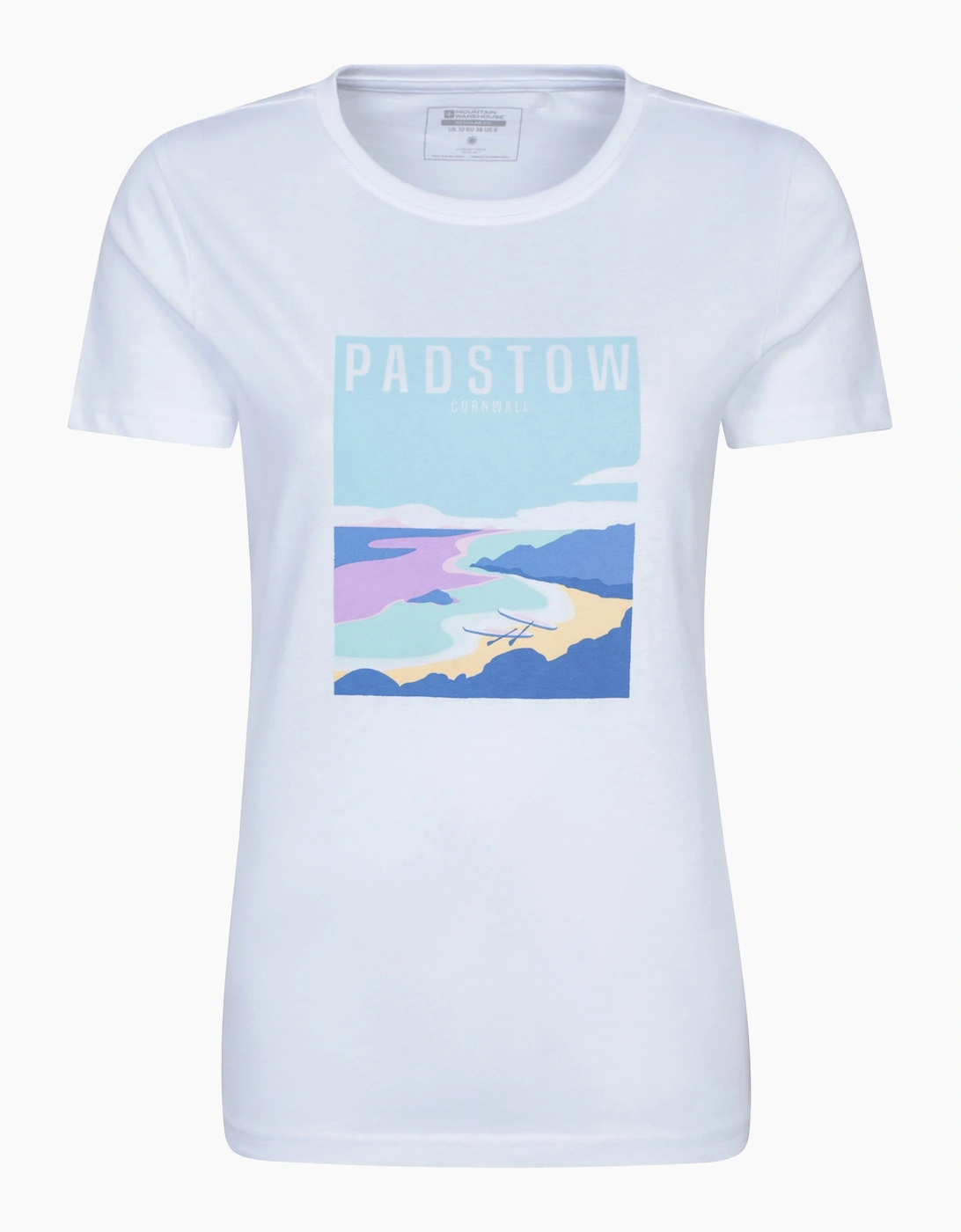 Mountain Warehouse Women's White / Padstow Short-Sleeved T-Shirt - Size 14