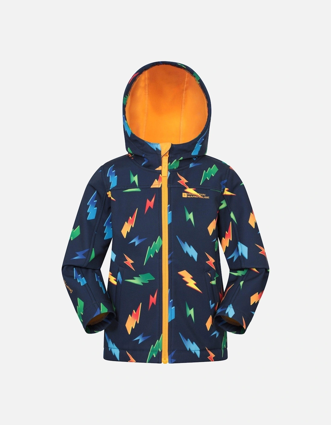 Childrens/Kids Exodus Printed Water Resistant Soft Shell Jacket, 5 of 4
