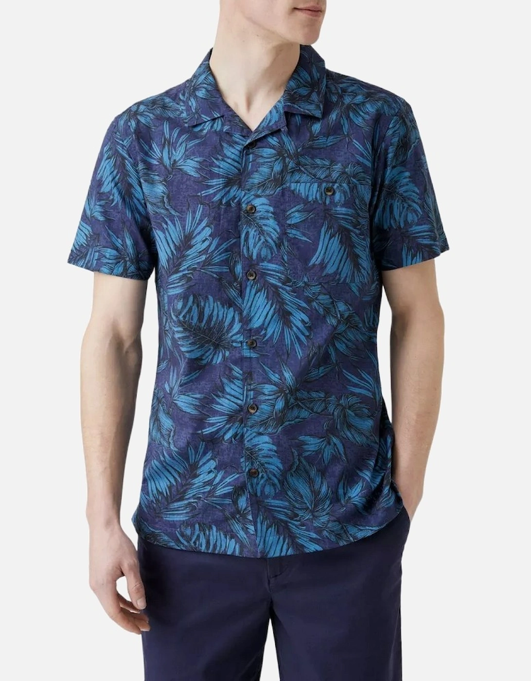 Mens Twilight Revere Collar Shirt, 4 of 3
