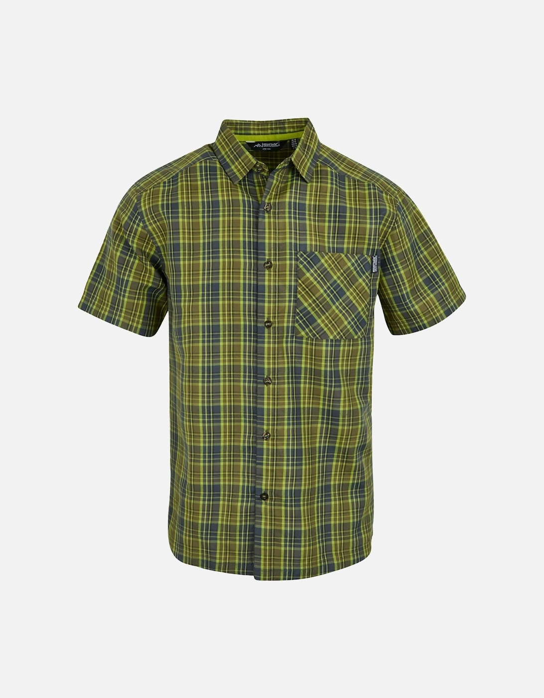 Mens Mindano IX Checked Short-Sleeved Shirt, 5 of 4