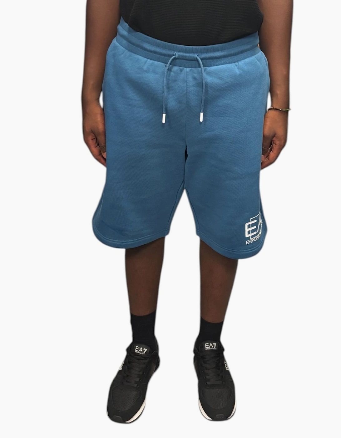 Ea7 Men's Blue Visibility Cotton Short  32/33/32 Medium
