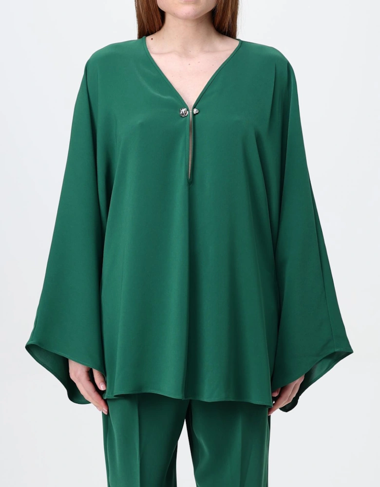Silk VNeck Blouse